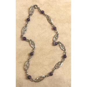 Necklace With Amethysts
