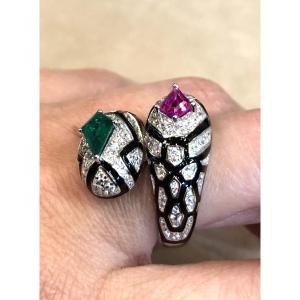 You And Me Snake Ring