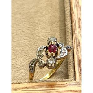 Ruby And Diamond Ring