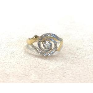 Diamond Swirl Ring