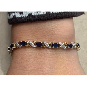 Sapphire And Diamond Bracelet 