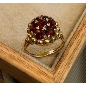 Garnet Ball Ring