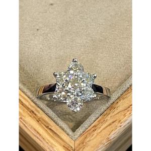 Diamond Flower Ring 