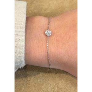 Diamond Flower Bracelet