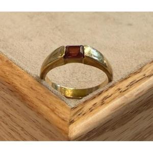 Garnet Band Ring 