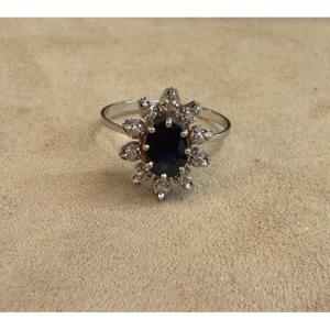 Pompadour Sapphire Ring