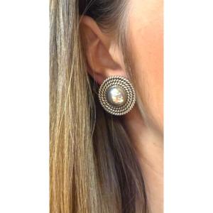 Round Braided Earrings