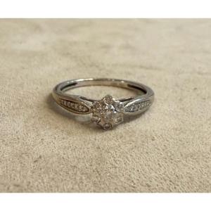 Diamond Pompadour Ring
