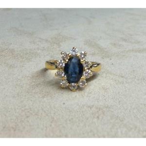 Pompadour Sapphire Ring