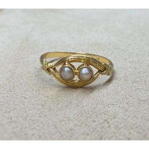 "toi Et Moi" Pearl Ring 