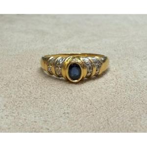 Sapphire And Diamonds Ring