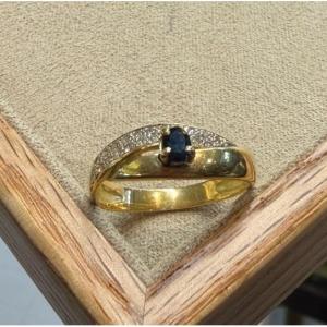 Sapphire And Diamond Ring