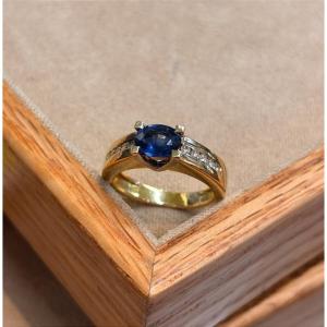 Sapphire And Diamond Ring
