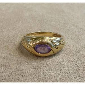 Amethyst Band Ring