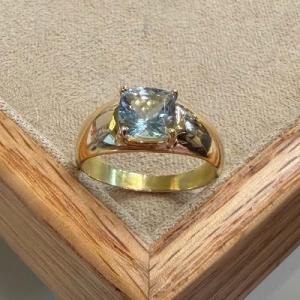 Aquamarine Band Ring