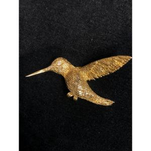 Hummingbird Brooch