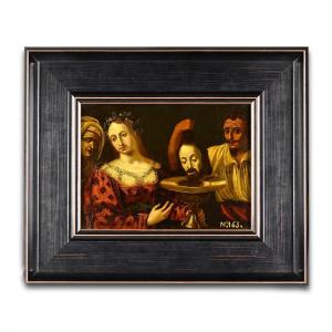 Salome With The Head Of John The Baptist After Caravaggio. Italian, 17th Century