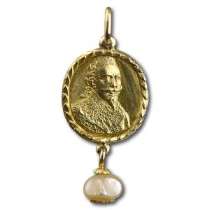 Gold Royalists Medal For Gustavus Adolphus (1694-1632), King Of Sweden.