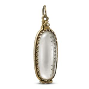 Silver-gilt Mounted Rock Crystal Reliquary / Amulet Case. German, 17th Century.