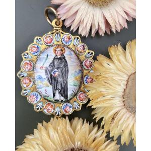Devotional Pendant In The Manner Of Giuseppe Bruno. Sicily, 17th Century.
