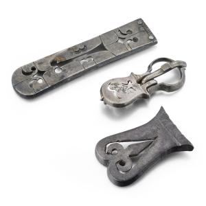 Silver Belt Fittings With Openwork Decoration. Byzantine Empire, 6th–7th Century