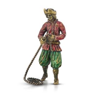 Silver-gilt And Enamel Figure Of A Sailor From A Nef. German, Early 17th Century