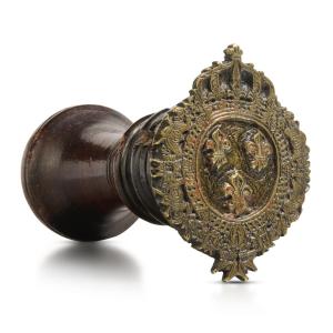 Bookbinding Stamp With The Arms Of King Charles X. France, Paris, C. 1824–1830.