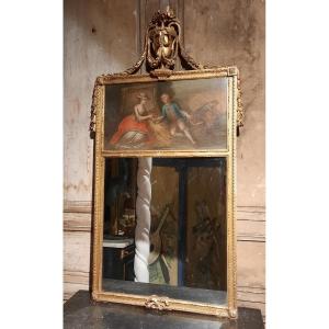 Gilded Carved Wood Trumeau Louis XVI Period