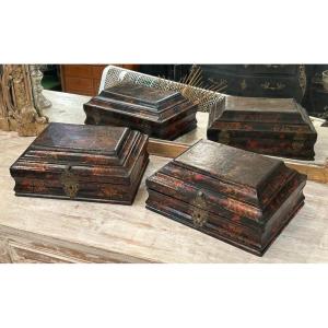 Pair Of 18th Century Wig Boxes