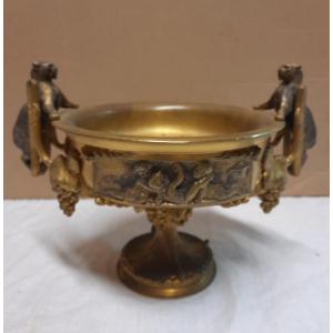 Bronze Cup Decorated With Putti And Panthers
