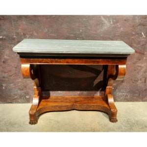 Large Restoration Period Mahogany Veneer Console Table 