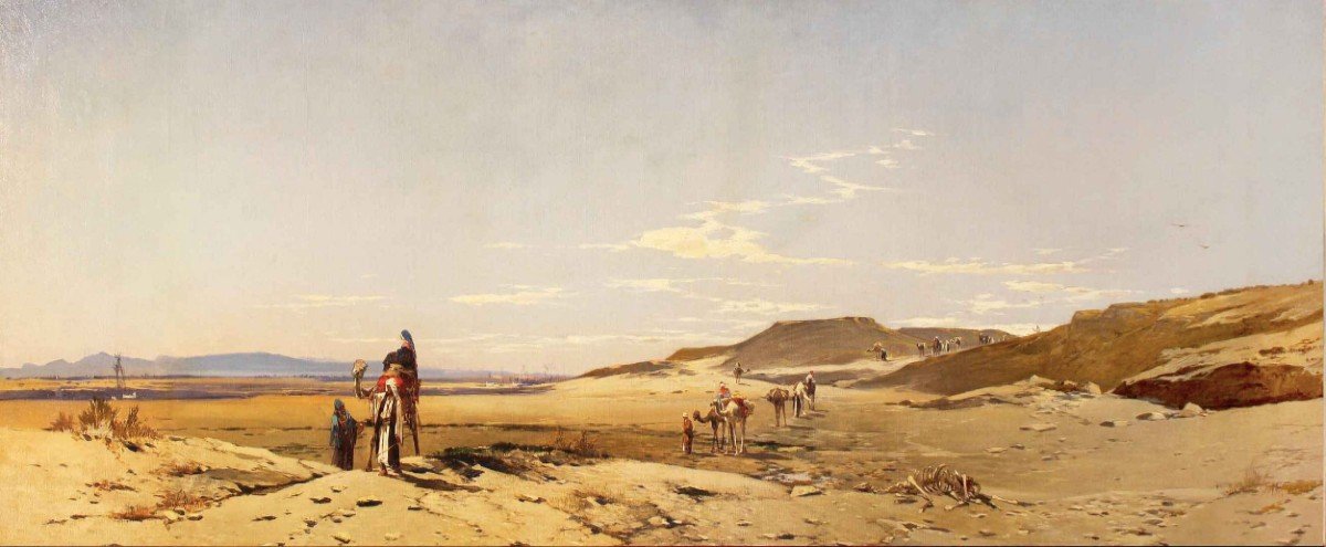 Hermann Corrodi - Carovana nel deserto