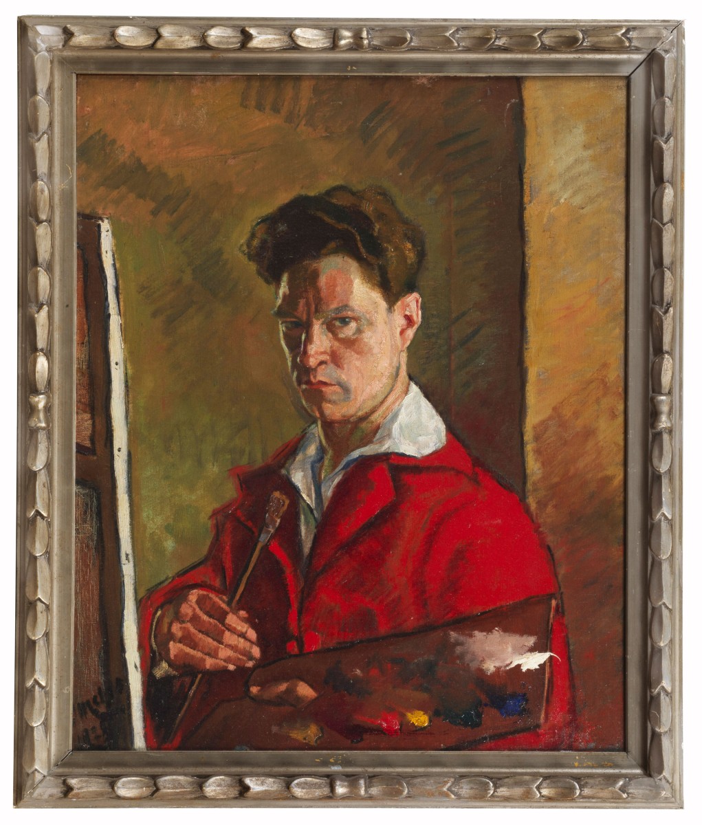 Melkiorre Melis Autoritratto con tavolozza(1924)-photo-2