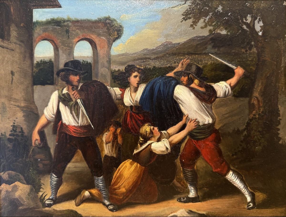 Bartolomeo Pinelli Lite di Trasteverini 