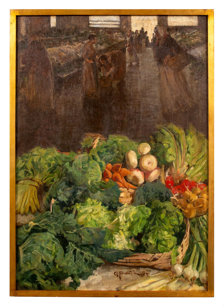 Attilio Pusterla - Nel Mercato (1894)-photo-2