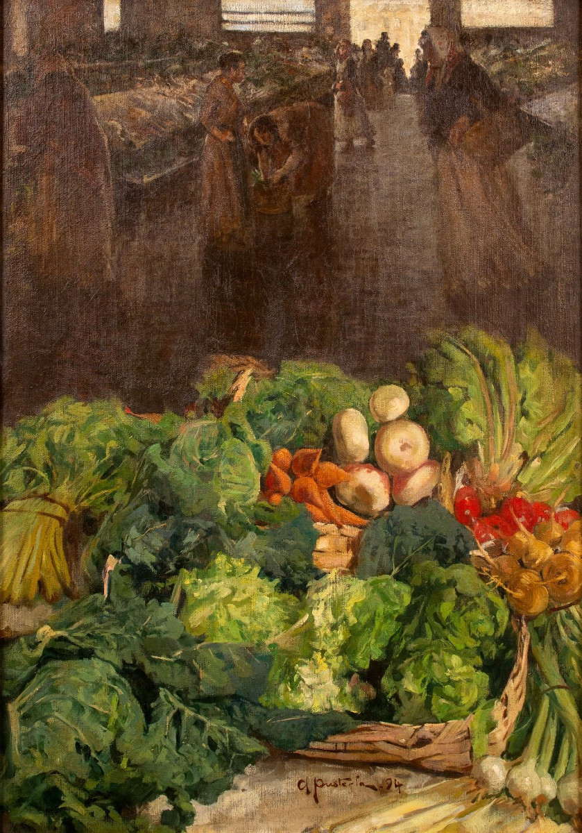 Attilio Pusterla - Nel Mercato (1894)
