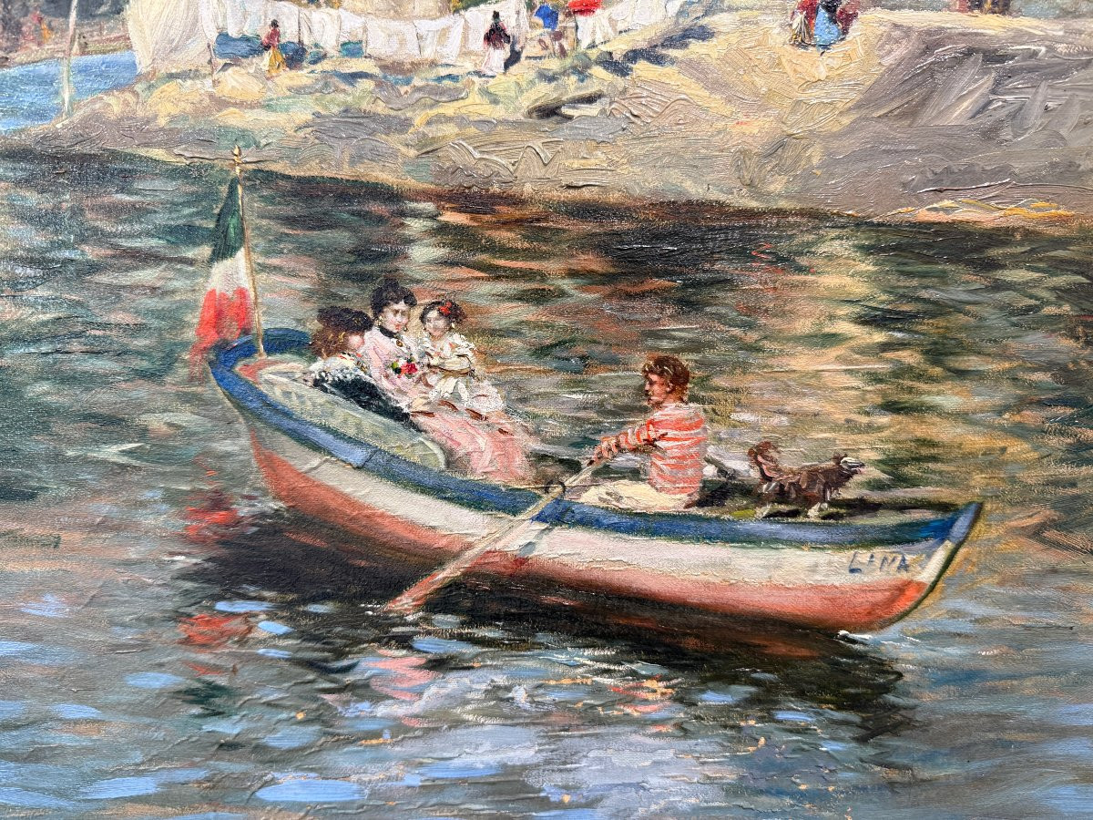 Giuseppe Conedera - Isola dei Pescatori sul Lago Maggiore (1911)-photo-3