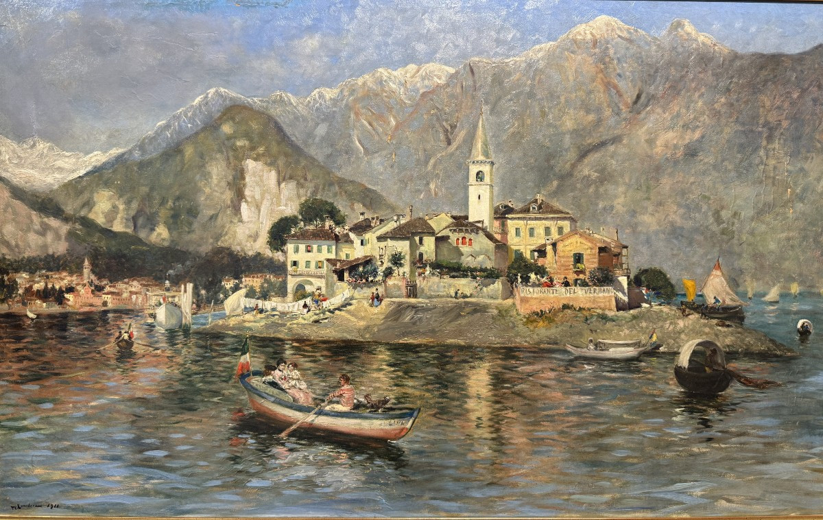 Giuseppe Conedera - Isola dei Pescatori sul Lago Maggiore (1911)