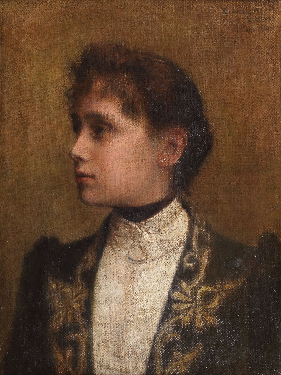 GAETANO ESPOSITO - Ritratto femminile - Evelina