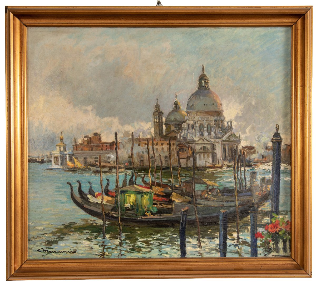 CIPRIANO MANNUCCI - Punta della Dogana con Santa Maria della Salute – Venezia-photo-2