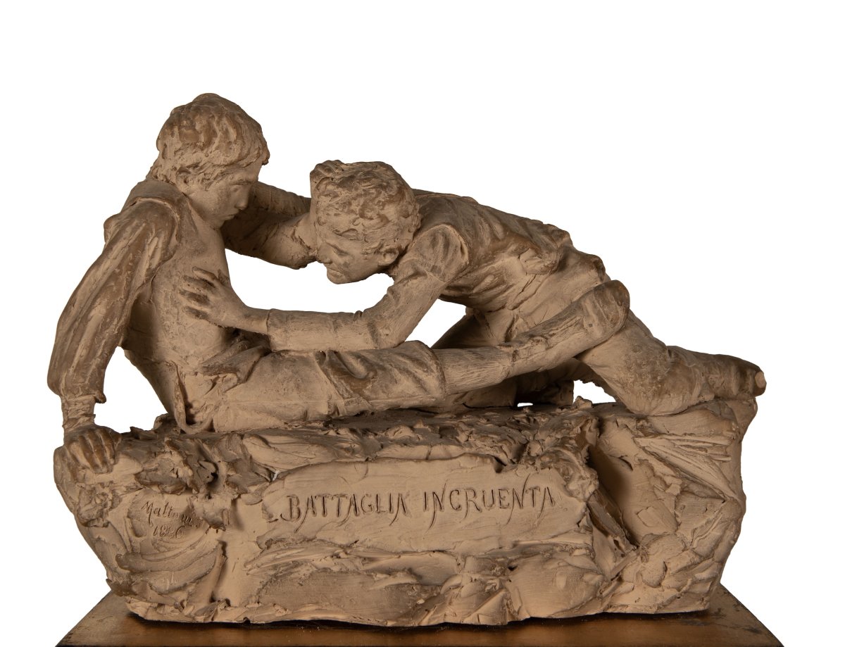 ATTILIO MALTONI - Battaglia incruenta, 1886