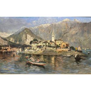 Giuseppe Conedera - Isola dei Pescatori sul Lago Maggiore (1911)
