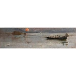 GAETANO ESPOSITO - Impressione – Tramonto (Castel dell'Ovo a Napoli)