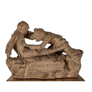 ATTILIO MALTONI - Battaglia incruenta, 1886