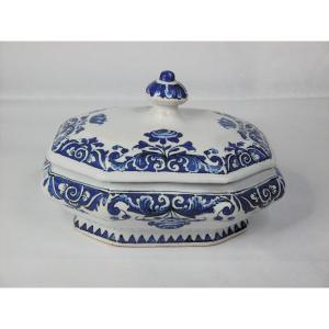 Strasbourg Faience Paul Or Charles-francois Hannong Spice Box XVIIIth Century