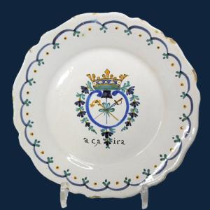 Revolutionary Nevers Faience Plate, 18th Century