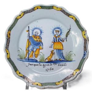 18th Century Patronymic Plate Dated 1760
