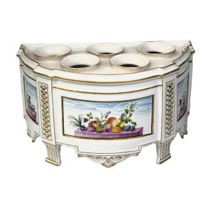 Saint Clement Faience Onion Crate From The Louis XVI Period (18th Century)