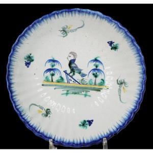 19th-century Saint Paul Earthenware Salad Bowl, Impressed Mark