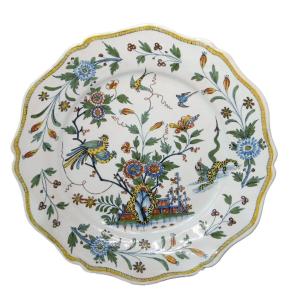 Rouen Fireware Leopard Assiette Fleche 18th Century